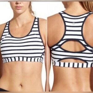Athleta Medium Striped Sports Bra